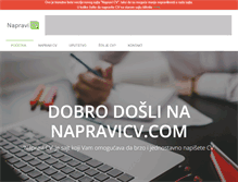 Tablet Screenshot of napravicv.com